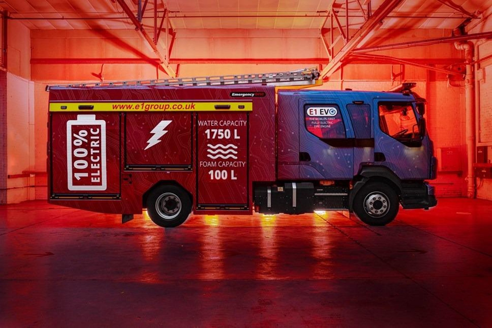 Scotland's first electric-powered fire appliance will have 220-mile battery range