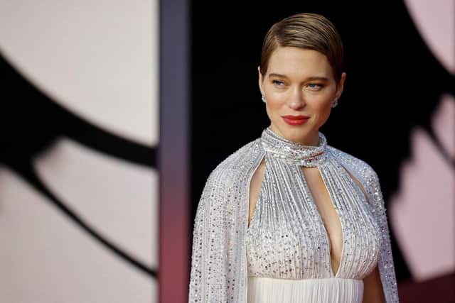 French actor Lea Seydoux poses on the red carpet. Picture: Tolga Akmen/AFP via Getty Images