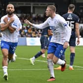 Rangers striker Kemar Roofe celebrates scoring the opener in the 2-0 win at Ross County. (Photo by Rob Casey / SNS Group)