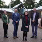 From left: Raffaella Ocone (Heriot-Watt University), Gary Hutchison (Edinburgh Napier), Elaine Miller (the EICC's association account business development manager), Duncan Hand (Heriot-Watt), and Teresa Fernandes (Heriot-Watt). Picture: Stewart Attwood.