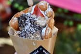 Smores and brownie bubble waffle from McLaren's on the Corner