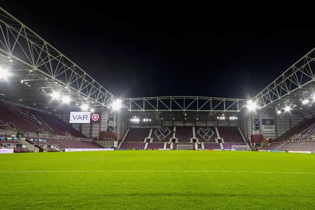Hearts' Tynecastle Park stadium has been awarded UEFA's highest category. (Photo by Mark Scates / SNS Group)