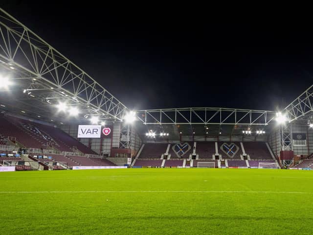 Hearts' Tynecastle Park stadium has been awarded UEFA's highest category. (Photo by Mark Scates / SNS Group)