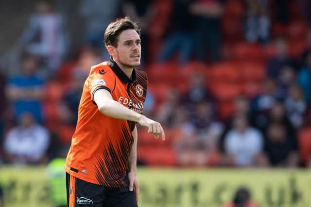 Dundee United full-back Liam Smith made his return from injury as a substitute in the 0-0 draw against Dundee at Dens Park on Tuesday. (Photo by Craig Foy / SNS Group)