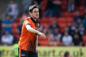 Dundee United full-back Liam Smith made his return from injury as a substitute in the 0-0 draw against Dundee at Dens Park on Tuesday. (Photo by Craig Foy / SNS Group)