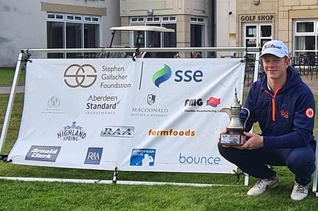 Blairgowrie's Gregor Graham won the boys' event at Macdonald Cardrona and will now be aiming to make home advantage count on Sunday