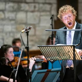 Joshua Ellicott & the BBC Scottish Symphony Orchestra PIC: Robin Mitchell