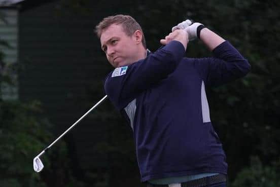 Seven years after getting a job as a sales person in the building trade, Graeme Robertson has now turned professional. He was playing in the Leven Links Classic on the Tartan Pro Tour this week. Picture: Tartan Pro Tour