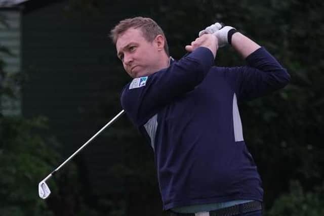 Seven years after getting a job as a sales person in the building trade, Graeme Robertson has now turned professional. He was playing in the Leven Links Classic on the Tartan Pro Tour this week. Picture: Tartan Pro Tour