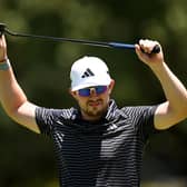 Connor Syme was frustrated to miss a good birdie chance on his final but had a good day overall on the greens in the first round of the Magical Kenya Open at Muthaiga Golf Club in Nairobi. Picture: Stuart Franklin/Getty Images.