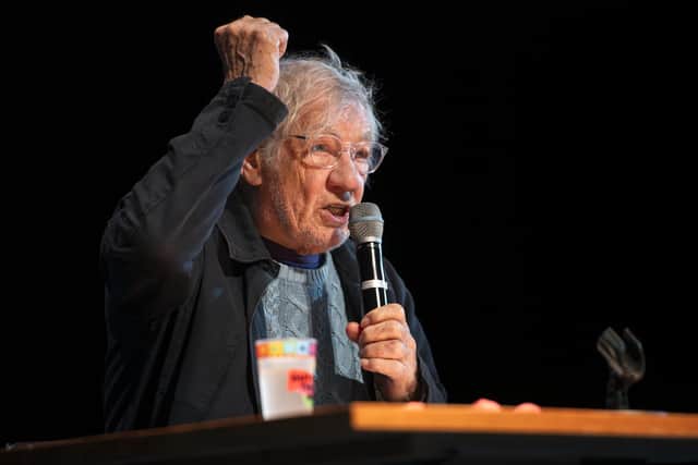 Ian McKellen performing in Equinox