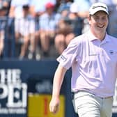Bob MacIntyre gave himself and his army of fans plenty to smile about in 2012, including  a second successive top-10 finish in The Open at Roya St George's. Picture: Paul Ellis/AFP via Getty Images.