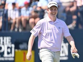 Bob MacIntyre gave himself and his army of fans plenty to smile about in 2012, including  a second successive top-10 finish in The Open at Roya St George's. Picture: Paul Ellis/AFP via Getty Images.