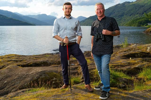 Steven Lindsay with his father George. The pair established Lindsay’s Highland Tours in early 2019.