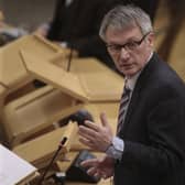 Business minister Ivan McKee during a Ministerial update on the Dalzell Historical Industrial sale at the Scottish Parliament in December last year.