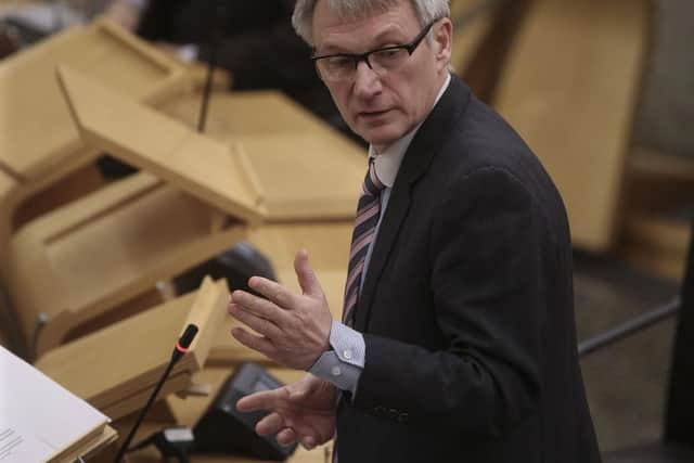 Business minister Ivan McKee during a Ministerial update on the Dalzell Historical Industrial sale at the Scottish Parliament in December last year.