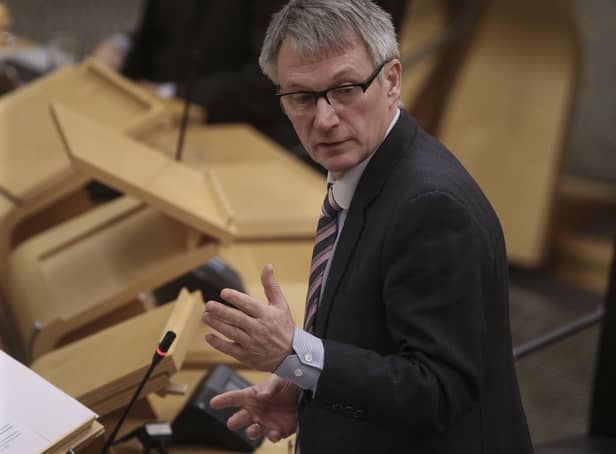 Business minister Ivan McKee during a Ministerial update on the Dalzell Historical Industrial sale at the Scottish Parliament in December last year.
