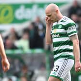 Celtic's Aaron Mooy is a major doubt for next week's Scottish Cup final against Inverness. (Photo by Paul Devlin / SNS Group)
