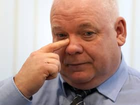 Peter McMahon from the Scottish members of the Covid-19 Bereaved Families for Justice group during a press conference at the Leonardo Hotel, Edinburgh, after they met Lord Brailsford, the new chair of the Scottish Covid-19 public inquiry. Picture: Andrew Milligan/PA Wire