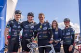 (left to right) Hamish Weir, Dylan Moody, Lewis Moody, Annie Moody, and Kathy Weir.