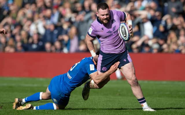 Ewan Ashman played in Scotland's Six Nations win over Italy.  (Photo by Ross Parker / SNS Group)