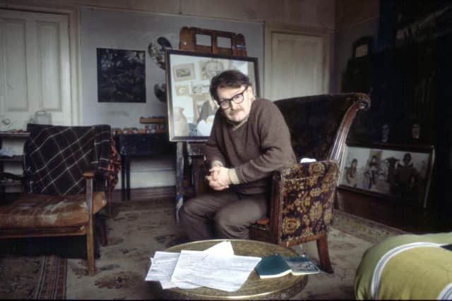 Alasdair Gray at home in 1983, two years after Lanark was published (Picture: Donald MacLeod)