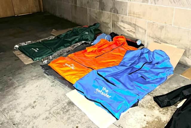 The sleeping coats will help rough sleepers.