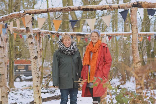 Rowan Cannon and Sarah Bird, directors of outdoor arts events firm Wild Rumpus, have helped organise the Timber Festival and its Sounds of the Forest project