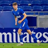 Rangers’ Nathan Patterson in action during a friendly match between  Lyon and Rangers.