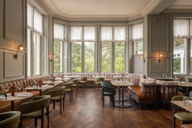 The restaurant area of the Dunblane Hydro.