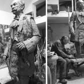 David Annand’s clay sculpture of James Scott Skinner.