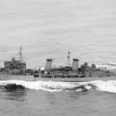 The HMS Edinburgh pictured at Scapa Flow a year before it was scuttled by the Royal Navy in the Arctic Ocean, on May 2 1942. PIC: Imperial War Museum.
