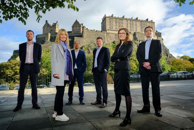 From left: new directors Steven Lindsay, Susan Thom, Harvard Lee, James Lucas, Catriona Donald, and Gordon Gray. Picture: Mike Wilkinson.