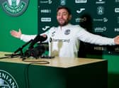 Lee Johnson addresses the press ahead of Hibs' big match against Aberdeen.