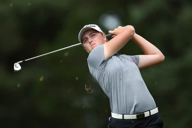 Hannah Darling in action during her semi-final in the R&A Girls Amateur Championship at Fulford. Picture: Jan Kruger/R&A/R&A via Getty Images.