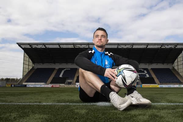 Falkirk's Stephen McGinn prepares to face Inverness in the Scottish Cup semi-final. (Photo by Craig Foy / SNS Group)