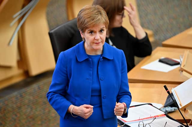 Nicola Sturgeon has been inconsistent over the Covid restrictions and now her government wants to extend emergency powers months before they are due to run out (Picture: Jeff J Mitchell/Getty Images)