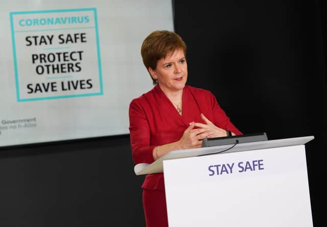 Nicola Sturgeon announced shielding will be suspended from August 1.