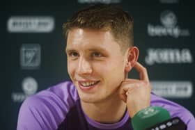 Will Fish says he is learning so much from his loan spell at Hibs. Photo by Mark Scates / SNS Group