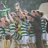 Celtic lift the Scottish Cup to complete their domestic treble for the season.