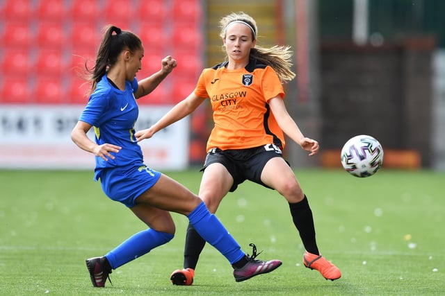 Industrious full back Niamh Noble has managed to break into the squad of 14 time champions Glasgow City this season, making her debut in the Champions League victory over Birkirkara. She has also been a key member of City's U19s unbeaten league season so far.