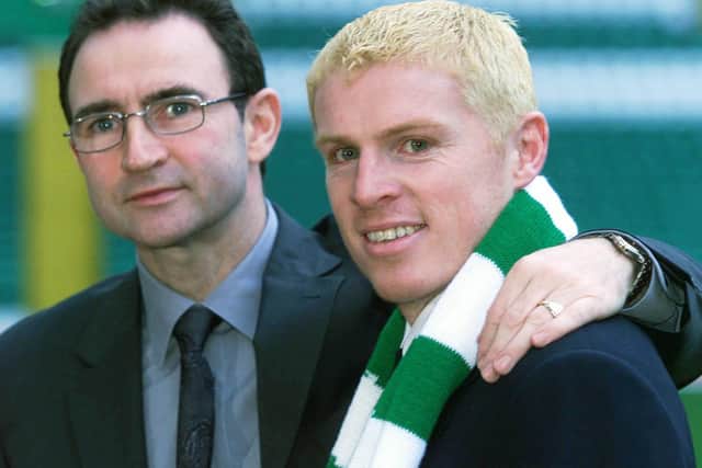 The experiences of Martin O'Neill (left) at Leicester inspire Neil Lennon he can shoulder the pressures resulting from Celtic current predicament. (Photo by SNS Group/Alan Harvey)