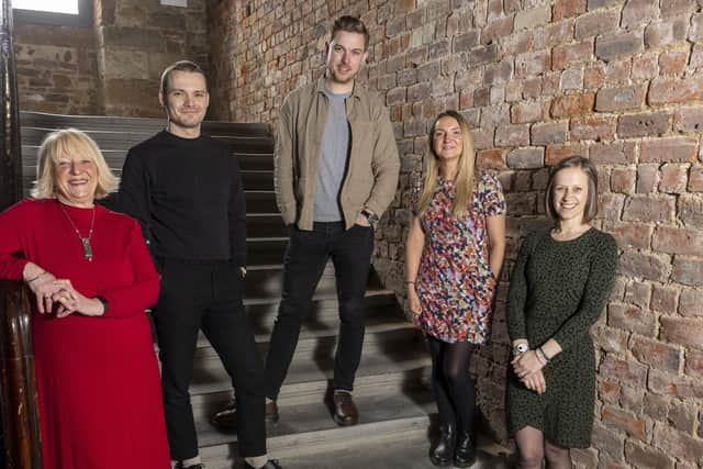 Linda Shiells (ops manager), Matt Hinton, David Sutherland, Hannah Cromwell, Claire Gillespie. Picture: Jeff Holmes