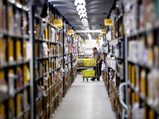 Amazon said it was increasing pay for its frontline staff by at least £1 an hour in two tranches. Picture: Jane Barlow