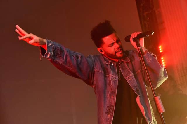 The Weeknd performing in 2017 - the Canadian artists will be stepping out in front of an audience of millions on Sunday (Photo: Mike Coppola/Getty Images for Harper's BAZAAR)