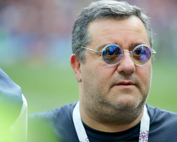World reknowned football agent Mino Raiola remains alive but in a serious condition in hospital amid false reports of his death. (Photo by Alexander Hassenstein/Getty Images)
