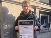 Danny is currently sleeping rough on the streets of Aberdeen until December 7