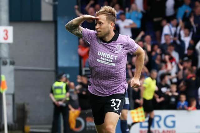 Midfielder Scott Arfield is in line to return to the Rangers' starting line-up at Motherwell on Sunday after impressing Steven Gerrard as a substitute against Aberdeen in midweek. (Photo by Alan Harvey / SNS Group)