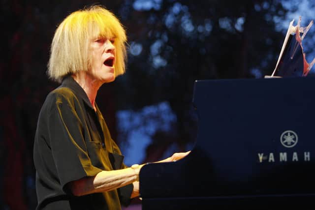 Carla Bley performs on the stage of the Nice's Jazz Festival in 2009 (Picture: Vaery Hache/AFP via Getty Images)