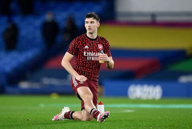 Kieran Tierney has signed a new deal with Arsenal. Picture: Peter Powell / Getty